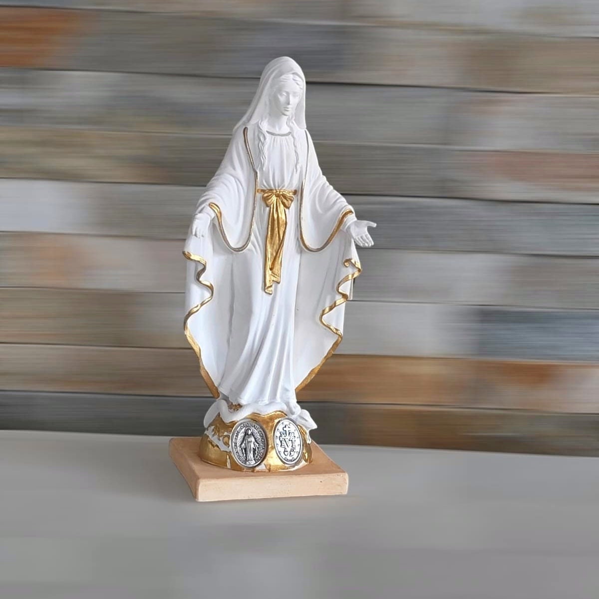 Virgin Mary statue Our Lady of Grace statue Our Lady statue of Our Lady Figure Miraculous medal