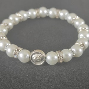 Notre-Dame - BRACELET Jésus Medjugorje, bracelet fait main, médaille sainte, bijoux religieux de Medjugorje, cadeau pour femme, zircons