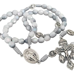 Miraculous Medal Rosary Pardon cross St Benedict medals