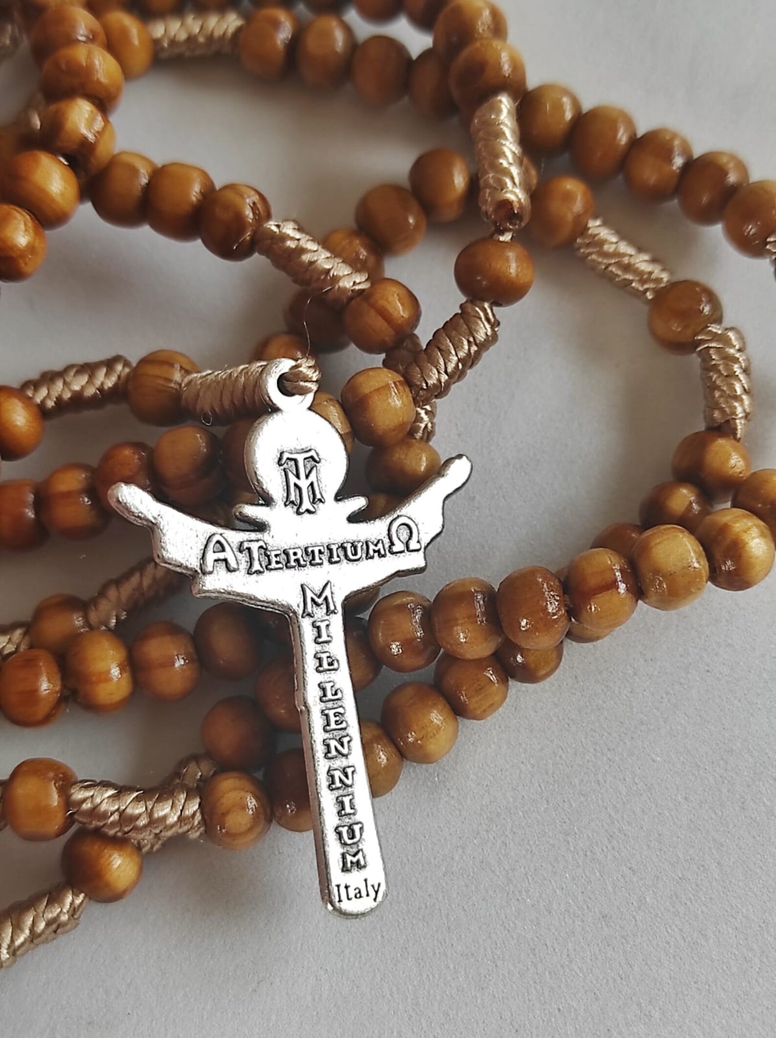 20 Decade Rosary Holy Spirit Cross Sacred Mysteries Rosary 15 Etsy