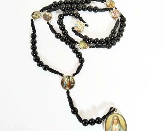 Servite Rosary Our Lady Of The Seven Sorrows Black Pearl Mater Dolorosa