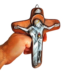 Sorrowful Mother Passion Crucifix Wall Hanging cross Christian crucifix Jesus Our Lady Virgin Mary