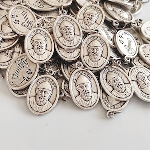 wholesale ST CHARBEL medals box  5,10, 20, 50  pcs Holy medals, catholic medals, saint Charbel medals