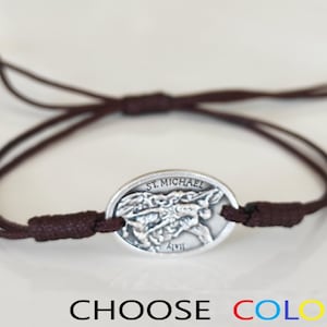 Saint St Michael Armband patroonheilige politie Onze Ledy Mannen Vrouwen Koos Kleur