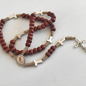 Tau cross rosary, St Francis rosary, simple handmade rosary