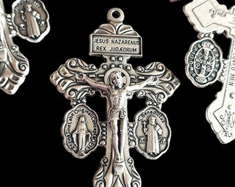 Cruz de crucifijo de perdón caja 5, 10, 20, 50 piezas cruz católica de perdón al por mayor