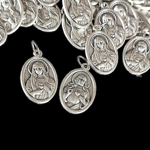 Sacred Heart of Mary Medaillen Heiliges Herz von Jesus Sacred Heart of Jesus Medaillenbox Sacred 10, 20, 50, 100 Stück Heilige Medaillen, katholisch