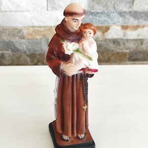 Saint Anthony of Padua Statue made of stone duste 6.2 inches STATUE GIFT