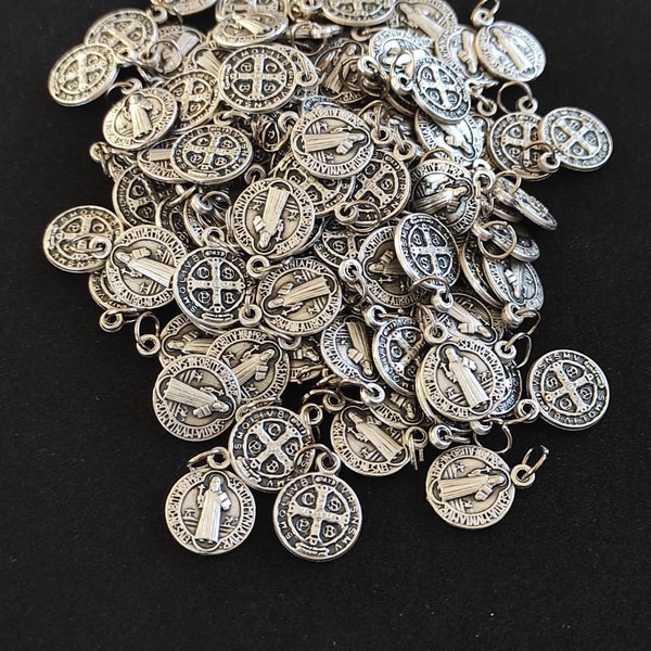 Wholesale St Benedict medals Box  20,50,100-200 pcs Holy medals, catholic medals