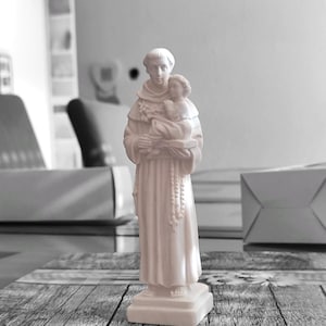Saint Anthony of Padua Statue made of stone duste 6.2 inches STATUE GIFT