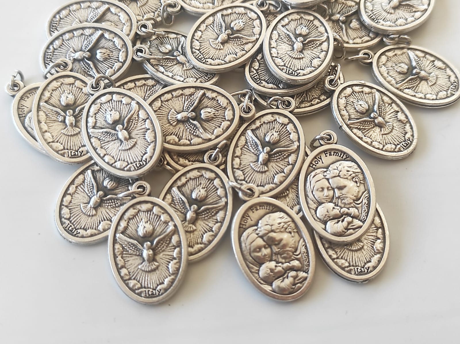 Holy Spirit Medals: Italian Religious Charms, 2.5cm (10-100 Pcs)
