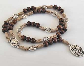 St Michael Chaplet - Crown of St Michael - St Michael Rosary - Police Officer Gift - Prayer Beads - Catholic Chaplet - Saint Michael medals