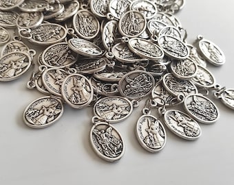 Wholesale St Michael / Angel Guardian medals, lot bulk medals 20, 30, 50, 100 pcs