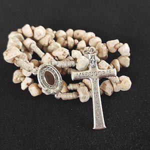 Medjugorje Stein Rock Rosenkranz Apparition Hill Medjugorje Handmade + Holy Geschenkkarte
