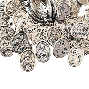 wholesale Médaille de la Saint-Jude Boîte de 5, 10, 20, 50 pcs Médailles sacrées, médailles catholiques