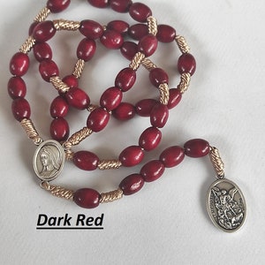 St Michael Rosary The Archangel Rosary medals Chaplet Catholic Prayer Beads