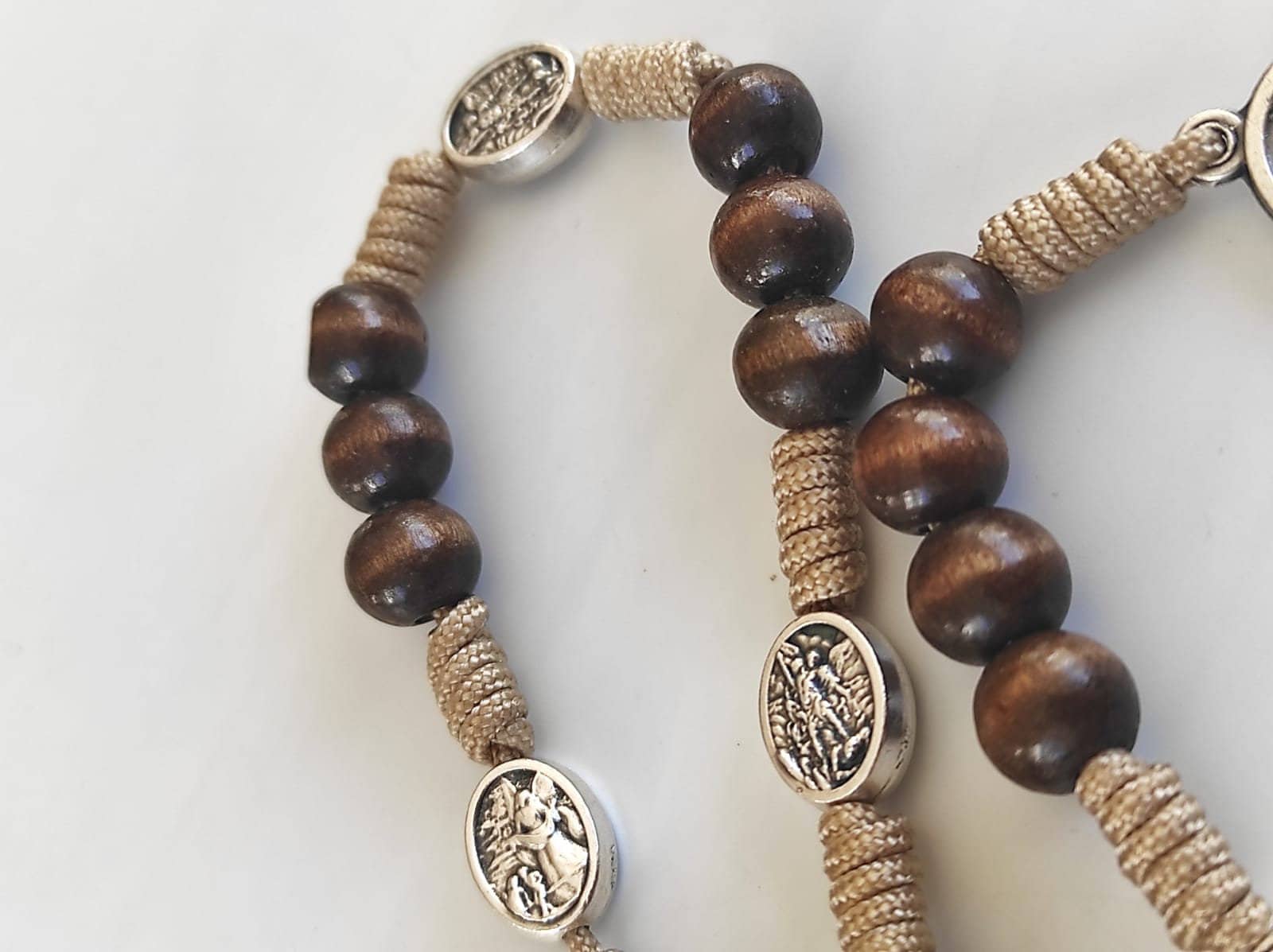St Michael Chaplet - Crown of St Michael - St Michael Rosary - Police Officer Gift - Prayer Beads - Catholic Chaplet - Saint Michael medals