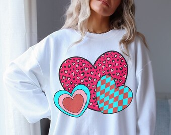 Happy Valentines Sweatshirts,Matching Valentines Shirts, Group Valentine Heart Shirts,Teacher Valentine Shirt,Besties Sweater,Teen Gift