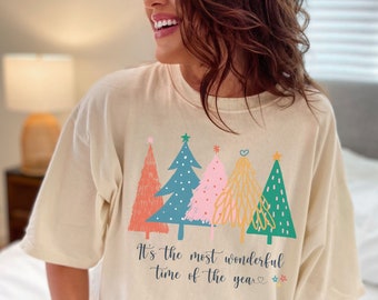 Christmas Trees Comfort Colors T-shirt
