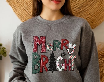 Christmas Sweatshirt, Womens Christmas Sweatshirt, Christmas Sweatshirts for Women, Christmas Women,Merry Christmas Sweatshirt