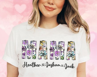 Mama and Mini T-shirt,Customized Mom Shirt,Matching Mama and Mini Tee, Mom Birthday Gift,Kid Toddler Youth Tshirt,Happy Mother's Day Gift