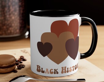 Powerful Afro Woman Mug, Afrocentric Cup, Afro American Mug, Black Woman Mug, Black Girl Magic Mug, BLM Mug, African American Activists