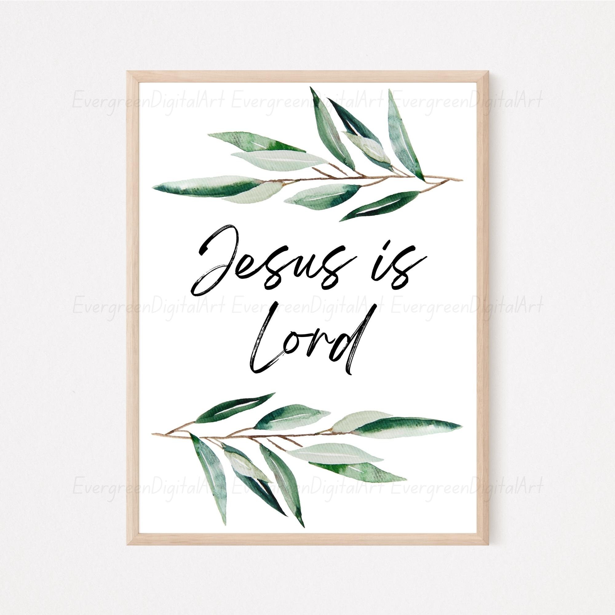 Jesus is Lord Theology Printables Scripture Digital Download - Etsy