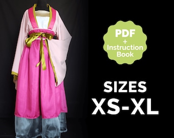 Tea Party Cosplay Pattern Size XS to XL Pack (Pdf + Sewing Guide) ENG Apothecary Diaries Inspired