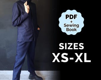 Sorcerer Professor Cosplay Pattern XS to XL set (PDF + Sewing Instructions)