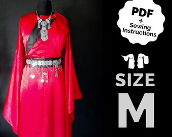 Round Collar Hanfu Pattern Size Medium/#34 (PDF + Sewing Instructions) Digital ENG Hua Cheng cosplay