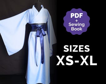 Hanfu Cosplay Pattern (XS-XL) – Jinshi, Wei Wuxian (PDF + Sewing Instructions)