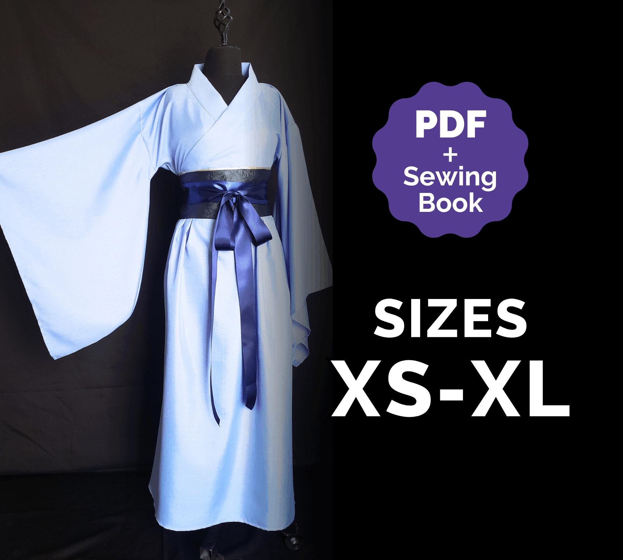 Complex Hanfu Patterns Hanfu Cosplay Pattern (XS-XL) – Jinshi, Wei Wuxian (PDF + Sewing ...