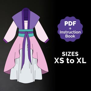 Moon Fairy Maomao Cosplay Pattern XS to XL (Pdf + Booklet) ENG Apothecary Diaries Inspired