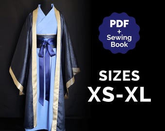 Hanfu Outer Robe Sewing Pattern | Jinshi & Wei Wuxian Cosplay (PDF +  Sewing Instructions) XS to XL Pack Size
