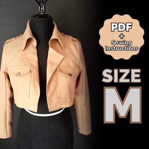 Survey Jacket Pattern Cosplay Size Medium/#34 (PDF + Sewing Instructions) ENG/ESP