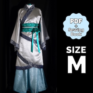 Quju Hanfu Pattern (Chinese Wrap Dress) Medium/#34 (PDF + Sewing Instructions) Digital ENG | jinshi cosplay inspired