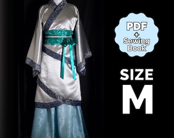 Quju Hanfu Pattern (Chinese Wrap Dress) Medium/#34 (PDF + Sewing Instructions) Digital ENG | jinshi cosplay inspired