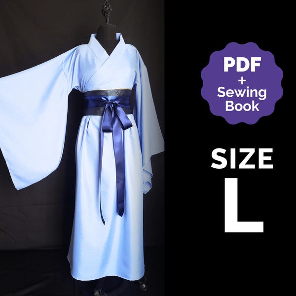 Hanfu Pattern Size Large/#40 (PDF + Sewing Instructions) ENG Jinshi cosplay Wei Wuxian cosplay