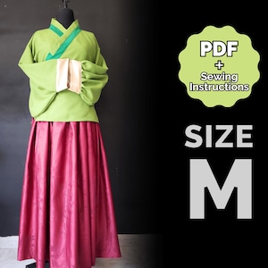 Aoqun Pattern (Hanfu Daily Dress) Medium/#34 (PDF + Sewing Instructions) Digital ENG Maomao cosplay pattern Apothecary Diaries