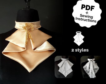 Jabot Pattern (A4/Letter + Sewing Instructions) Cosplay Pattern