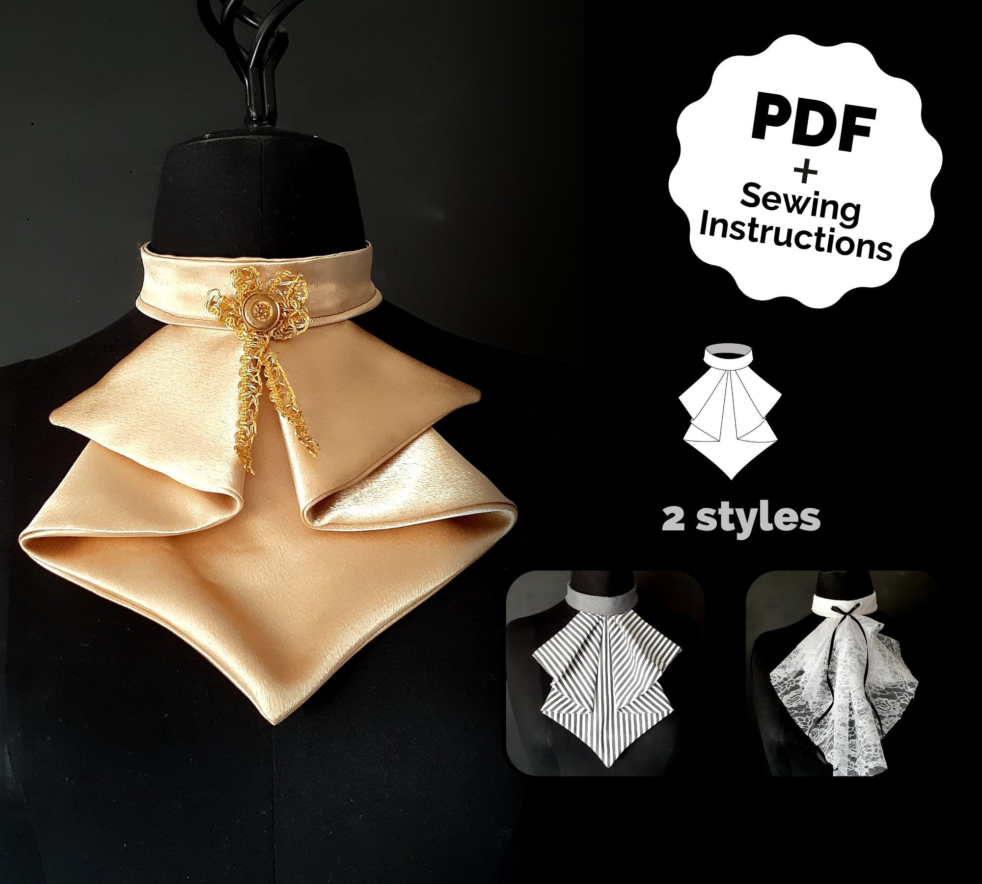 Jabot Blouse - Etsy