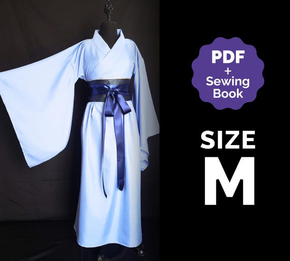 漢服の型紙 コスプレ サイズ M/#34 (PDF + 縫製手順) ENG 金氏コスプレ