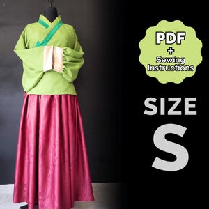 Aoqun Pattern (Hanfu Daily Dress) Small/#28 (PDF + Sewing Instructions) Digital ENG | maomao cosplay dress Kusuriya no Hitorigoto