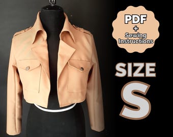 Übersicht Jacke Schnittmuster Cosplay Größe Small/#28 (PDF + Nähanleitung) ENG/ESP