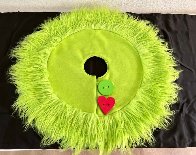 Grinch TREE SKIRT Medium 34 Skirt for Large Tabletop or Small Floor