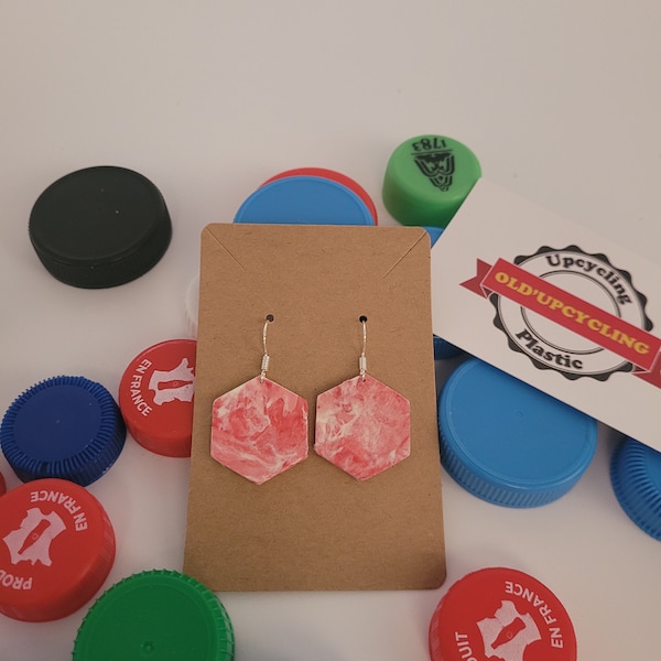 Boucles d'oreilles UPCYCLING plastique 100% Recyclé