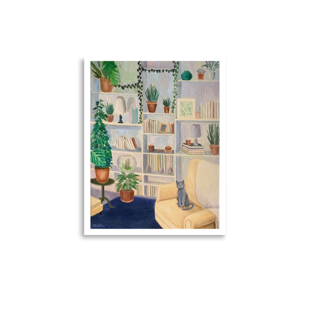 Pompeii the Cat - Art Print by AllieAllDay