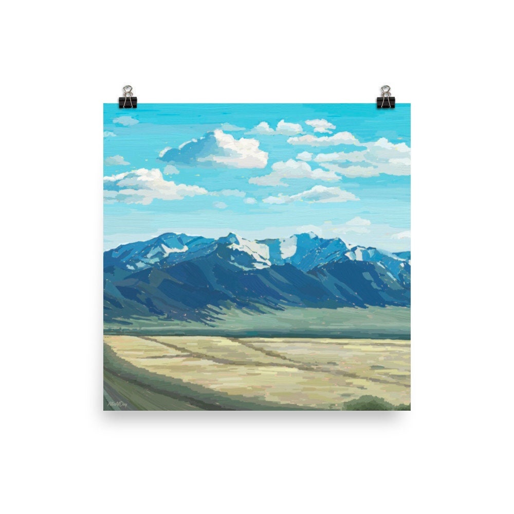 Nevada Mountains - Art Print by AllieAllDay