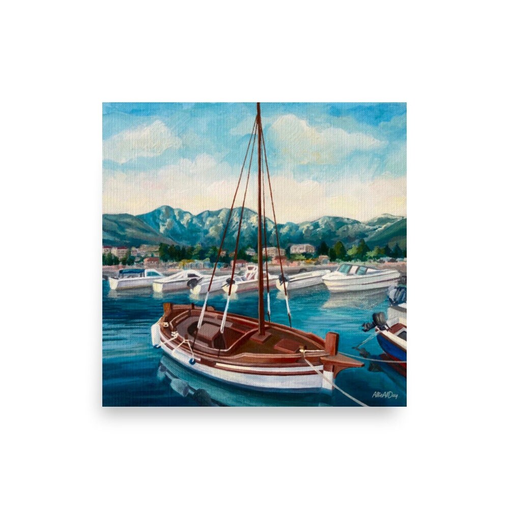 Boat - Art Print by AllieAllDay