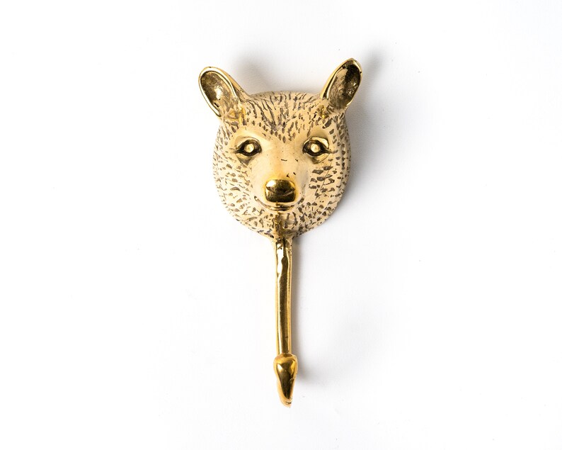 Bear Hook 5 Inch / 12 Cm Bear Brass Bear Decoration Bear Etsy